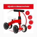 Bicicleta De Equilíbrio Andador Infantil Sem Pedal 4 Rodas