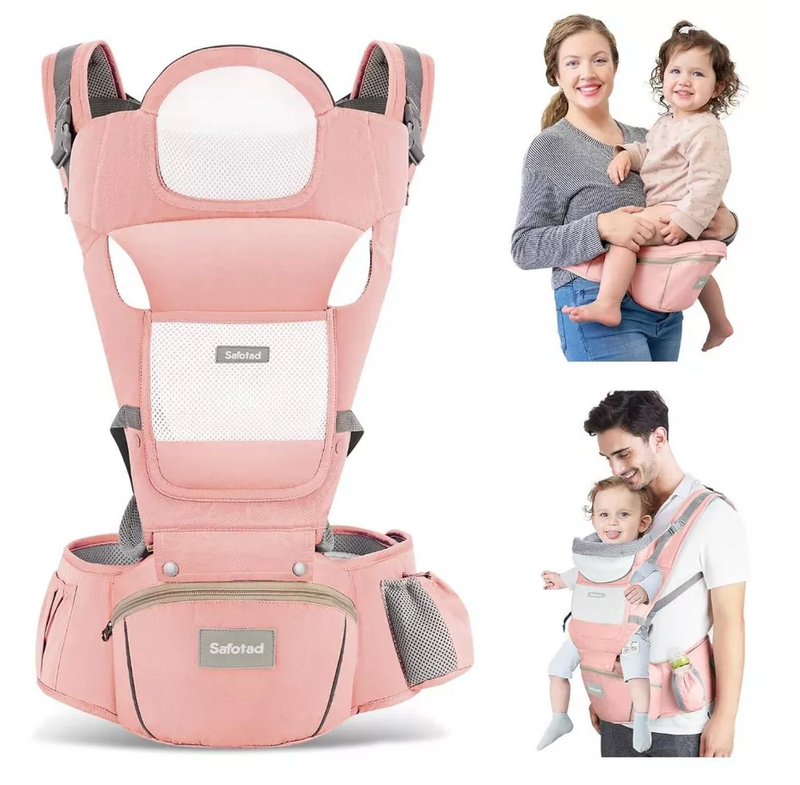 Canguru Para Bebê 0-3 Anos Ergonômico 3 Em 1 Estilo Canguru Frontal Infantil Hipseat