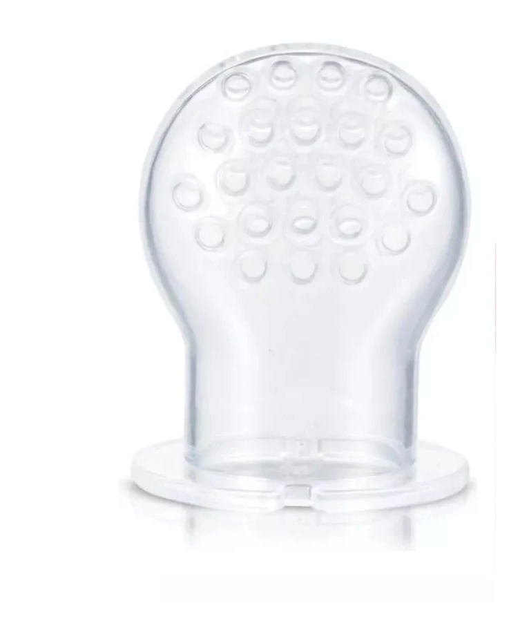 CHUPETA MORDEDOR ALIMENTADORA PARA INTRODUÇÃO ALIMENTAR DE SILICONE PARA PAPINHA E FRUTAS