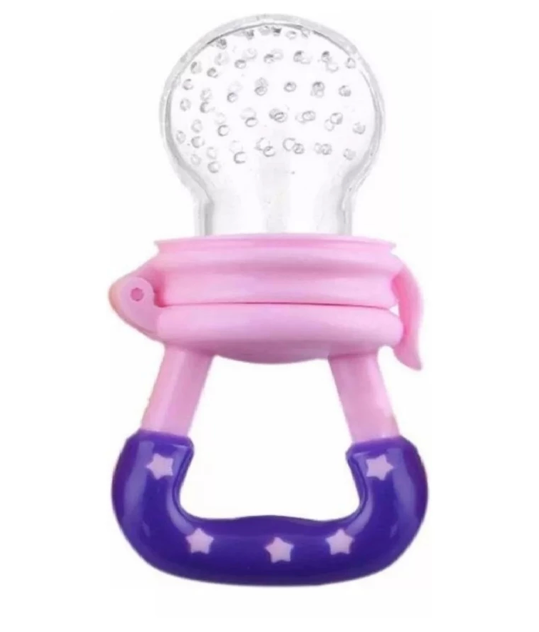 CHUPETA MORDEDOR ALIMENTADORA PARA INTRODUÇÃO ALIMENTAR DE SILICONE PARA PAPINHA E FRUTAS