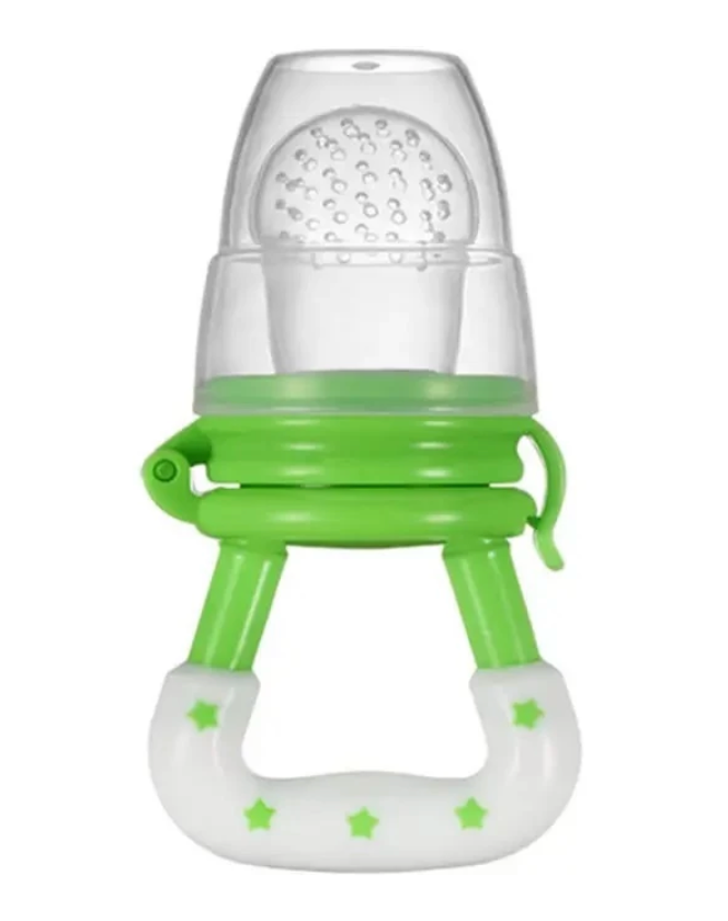 CHUPETA MORDEDOR ALIMENTADORA PARA INTRODUÇÃO ALIMENTAR DE SILICONE PARA PAPINHA E FRUTAS