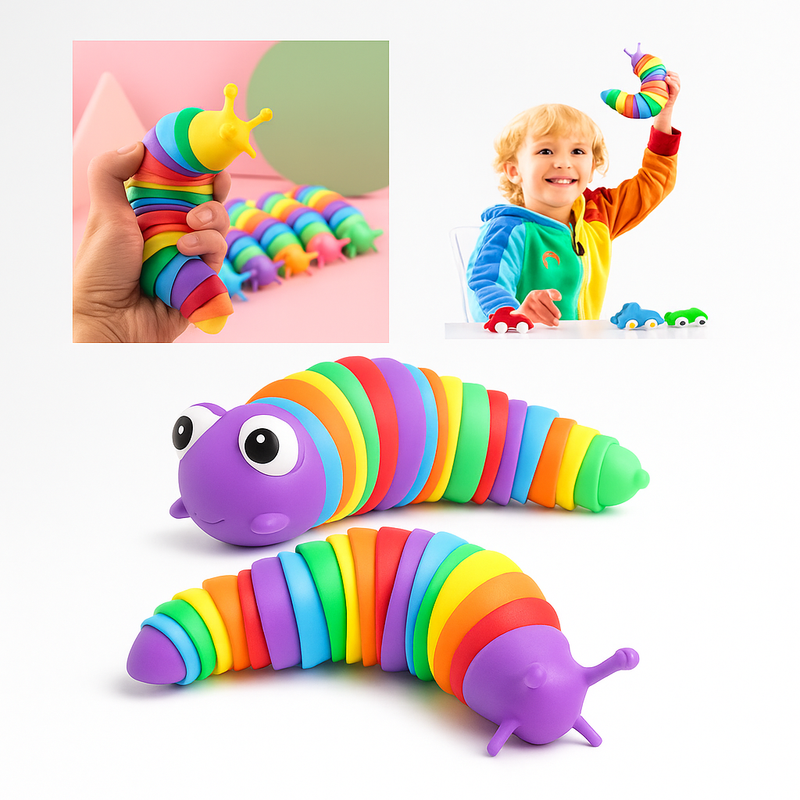 Brinquedo Lesma Caracol Lagarta De Minhocas Alivia o Estresse