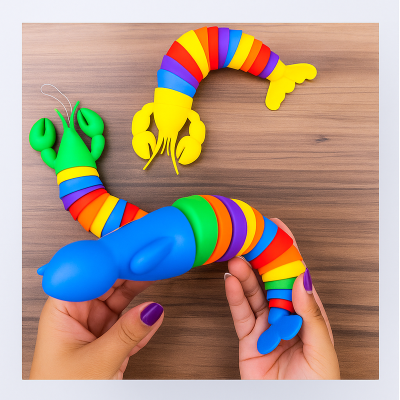 Brinquedo Lesma Caracol Lagarta De Minhocas Alivia o Estresse