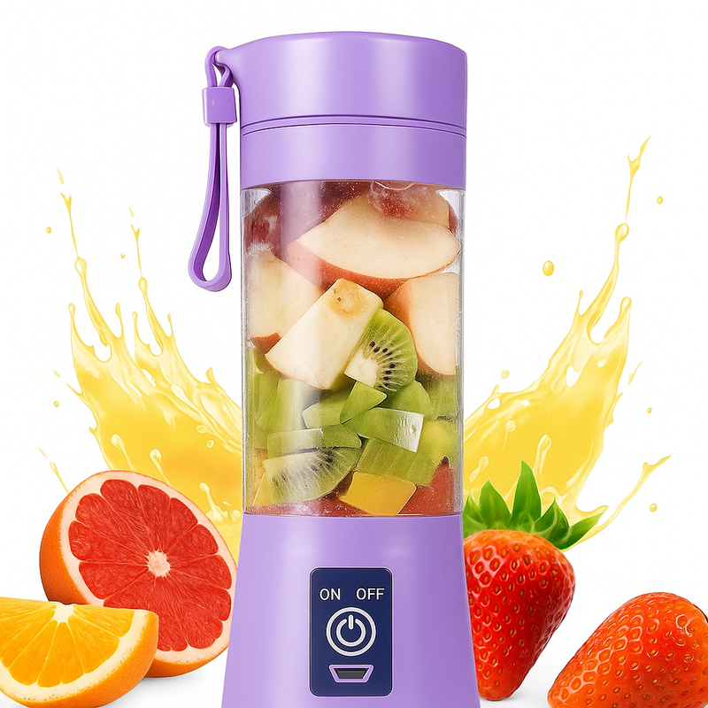 Mini Liquidificador Portátil Shake 6 Laminas + Cabo USB-SE3095