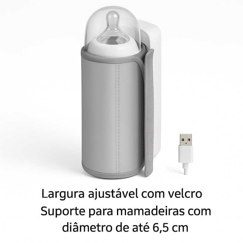 Aquecedor De Mamadeiras Recarregável Com Visor LCD